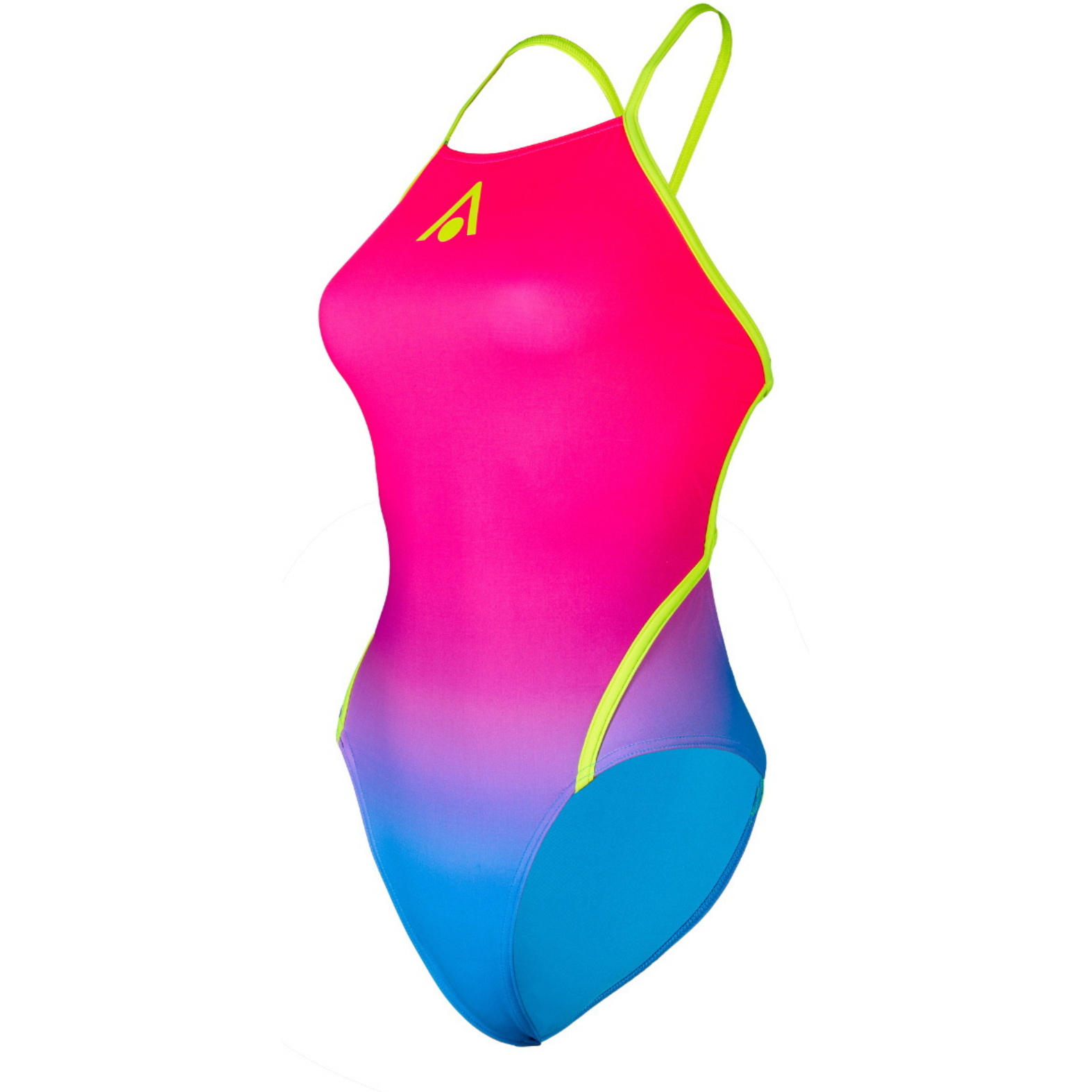 2025 Aquasphere Womens Essential Diamond Back Adjustable Swim Suit SW4739907 - Multicolour / Yellow